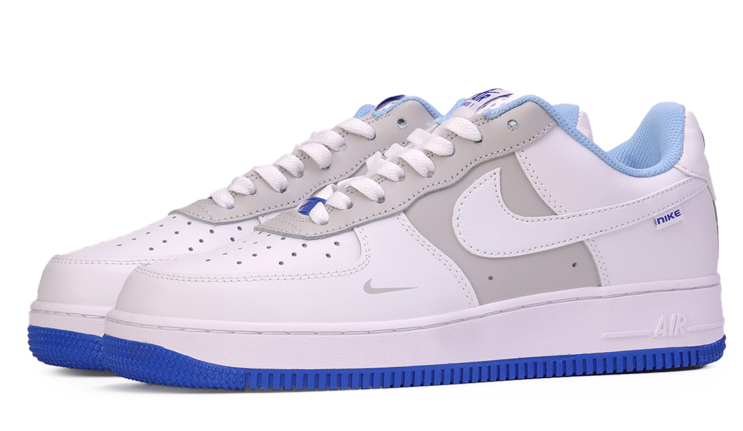Nike Air Force 1 Low GS White Grey Blue Image
