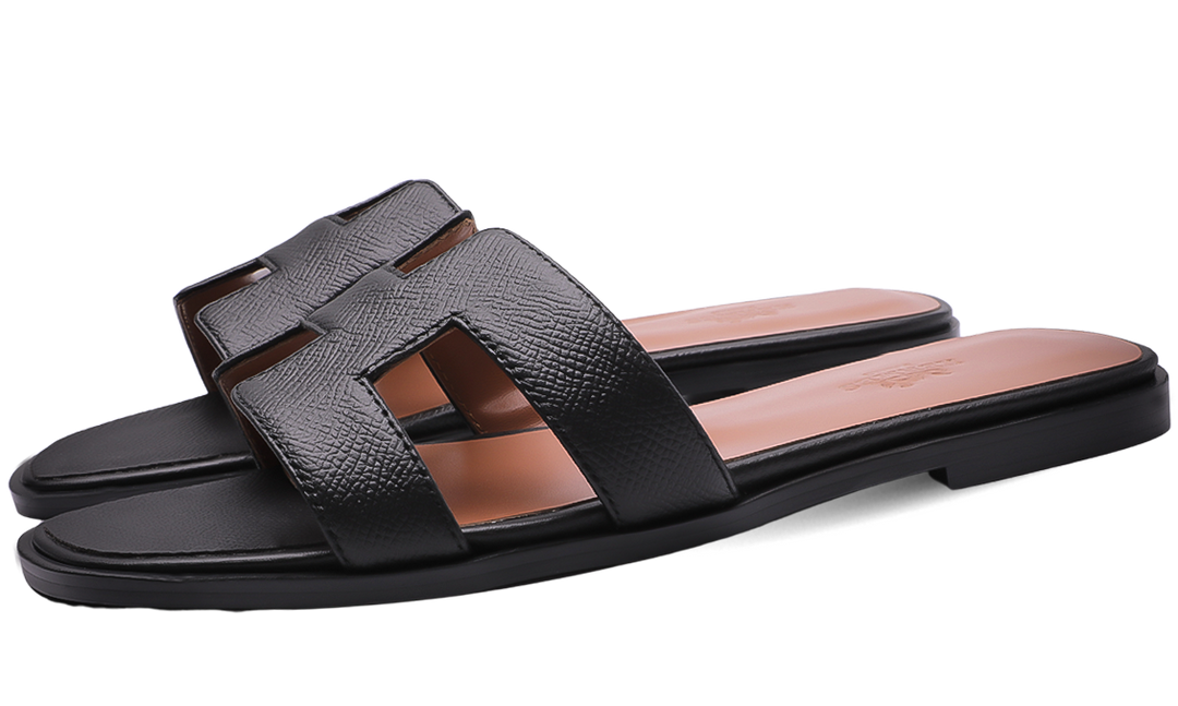 Hermès Oran Sandals Black Image