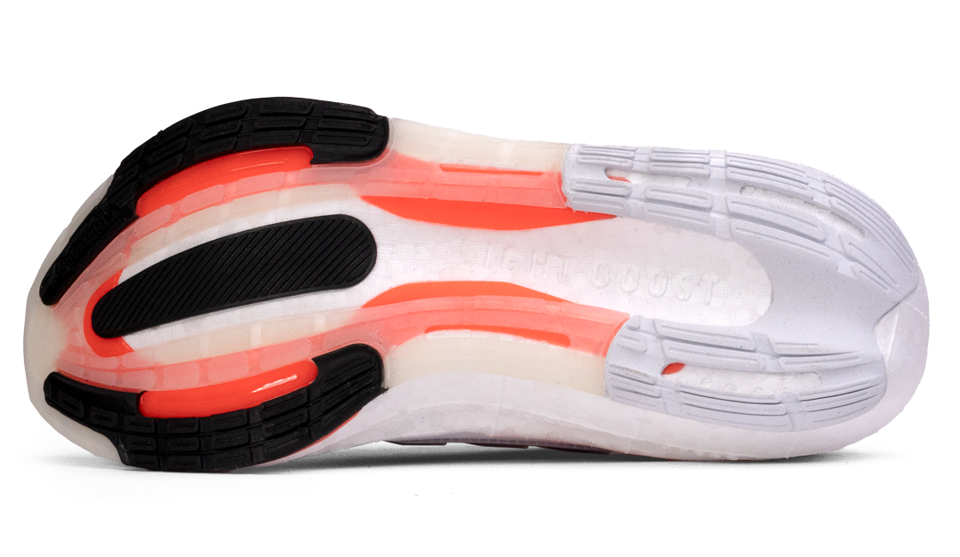 ULTRABOOST LIGHT SHOES Cloud White / Core Black / Solar Red Image