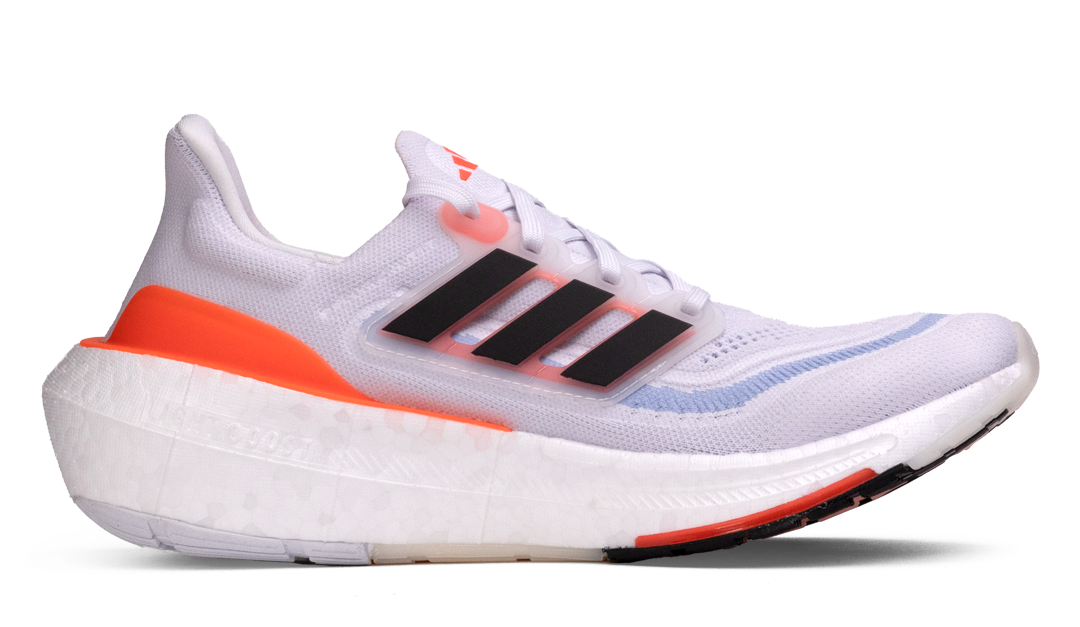ULTRABOOST LIGHT SHOES Cloud White / Core Black / Solar Red Image