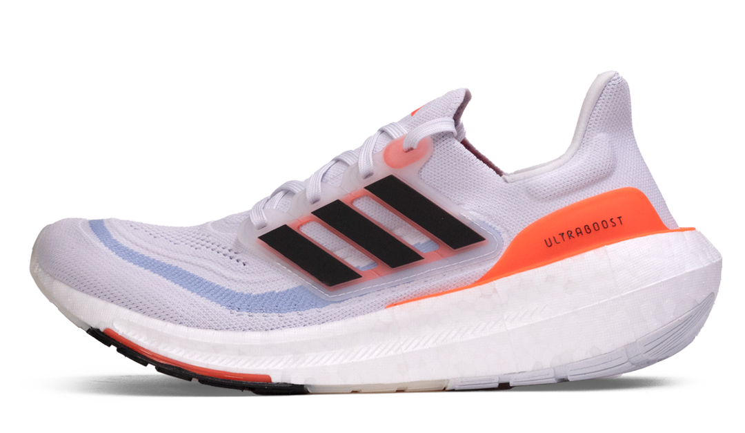 ULTRABOOST LIGHT SHOES Cloud White / Core Black / Solar Red Image