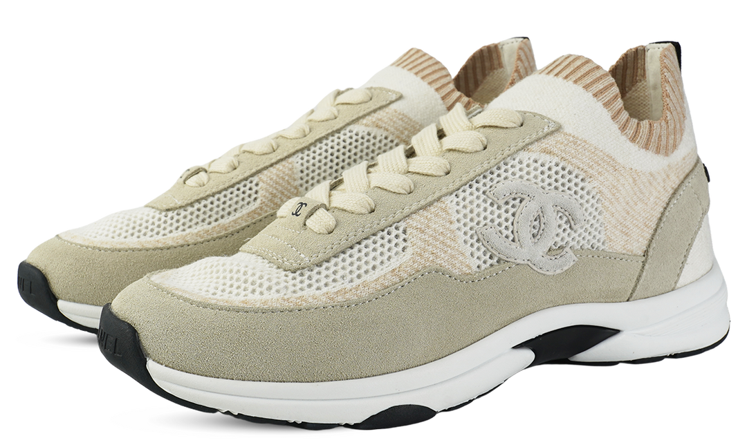 Chanel Sneakers, Beige Suede Image