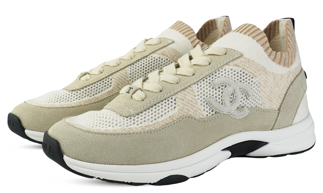 Chanel Sneakers, Beige Suede Image