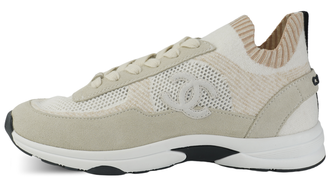 Chanel Sneakers, Beige Suede Image