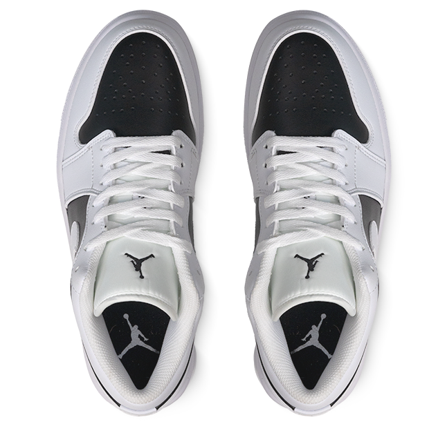 Air Jordan 1 Low Trainers White Black Image