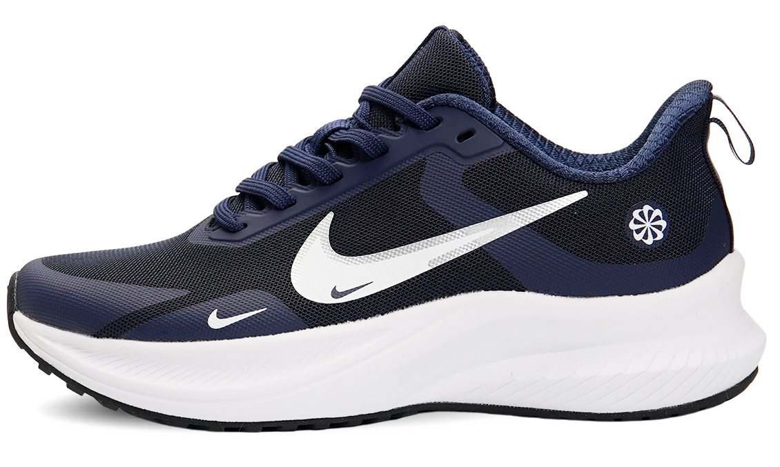 Nike Running Shoe Navy Blue & White Image