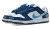 NIKE SB X BORNXRAISED DUNK LOW SHOES (DEEP ROYAL WHITE BLACK)