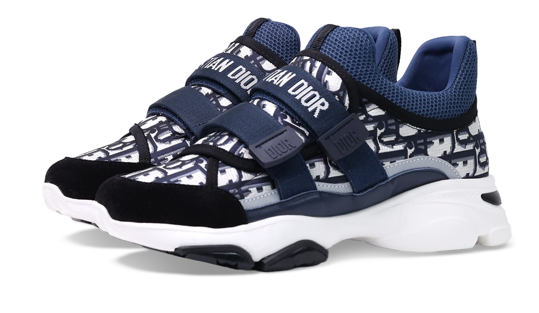 D-WANDER SNEAKER Deep Blue Dior Oblique Technical Fabric Image