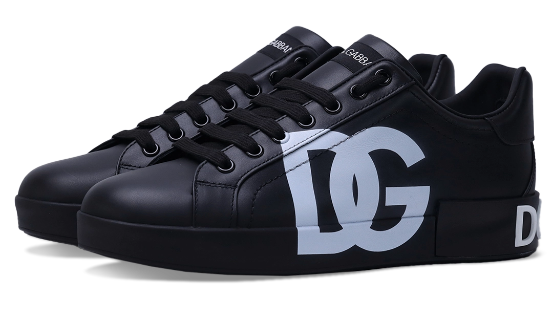 Dolce & Gabbana - Low-Top Sneakers PORTOFINO nappa leather - black Image