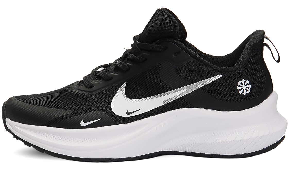 Nike Running Shoe Black & White Image