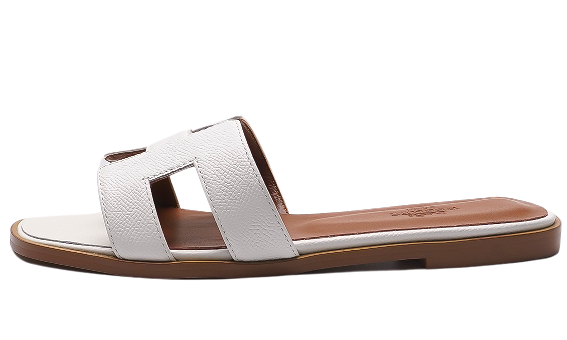 Hermès Oran Sandals White Image