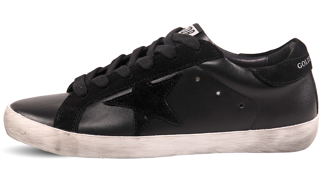 Golden Goose Full Black Leather Sneakers Image