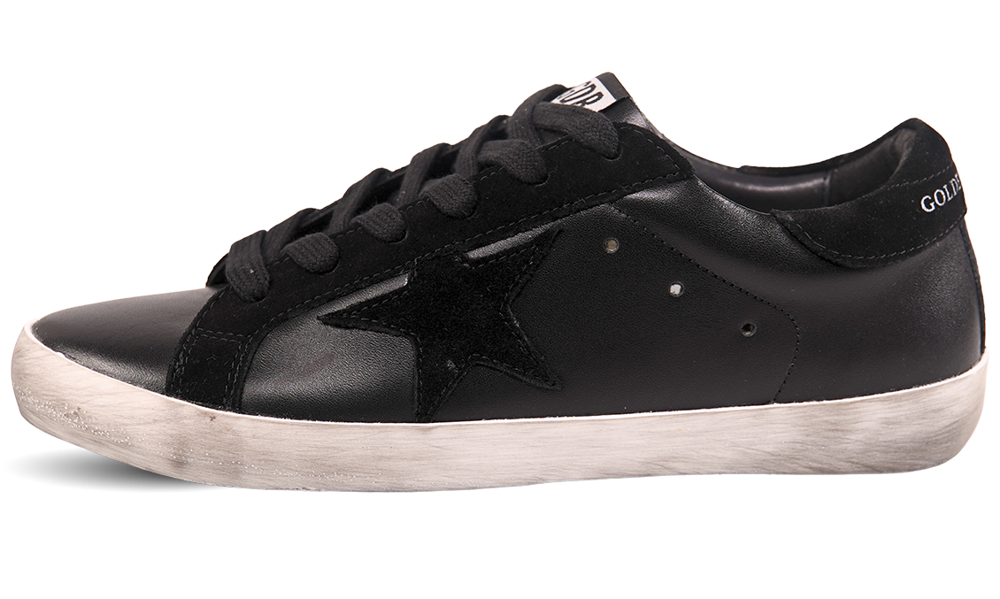 Golden Goose Full Black Leather Sneakers Image