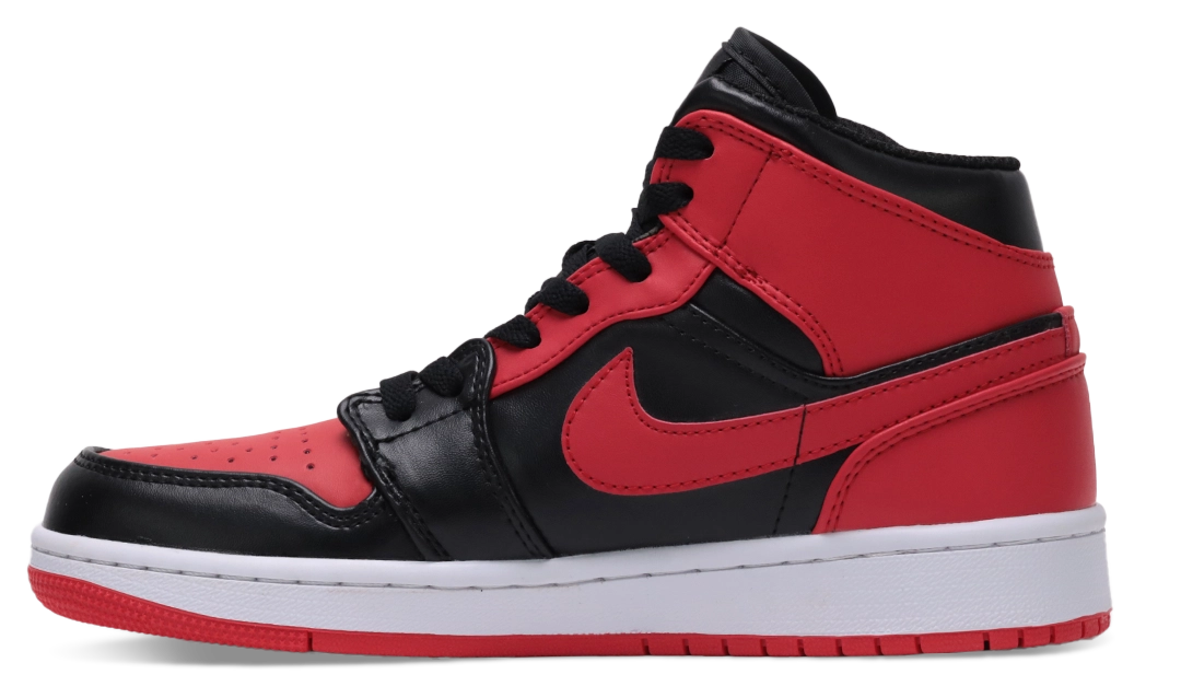 Air Jordan 1 High  Mid Banned 2020 Black University Red White Image