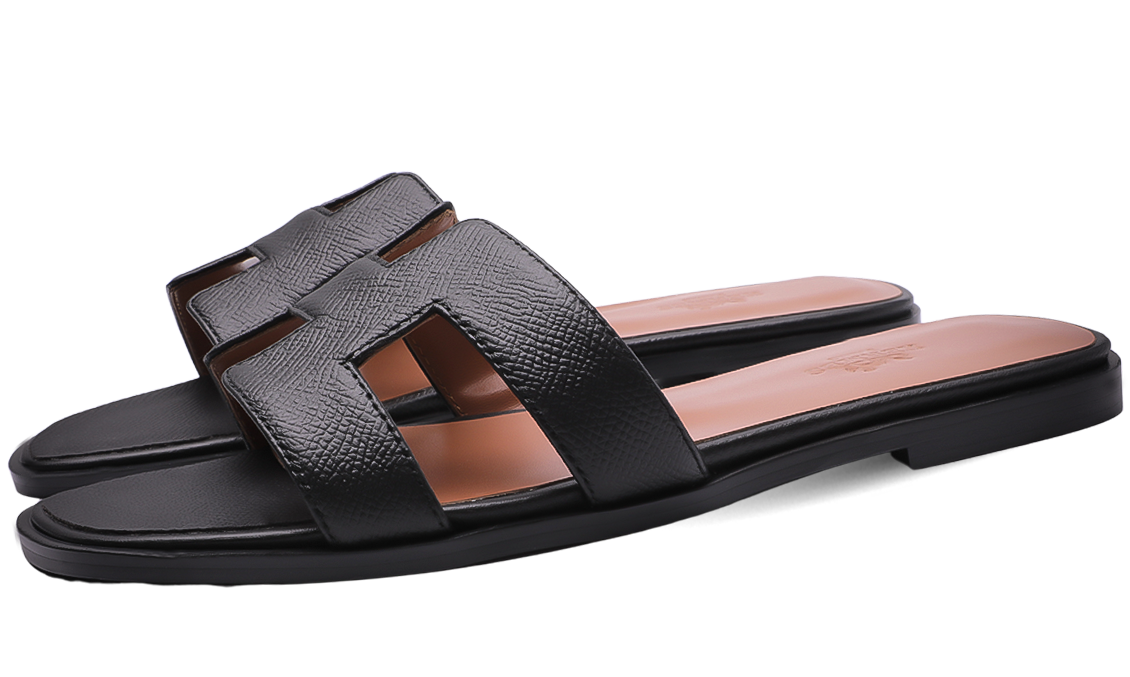 Hermès Oran Sandals Black Image