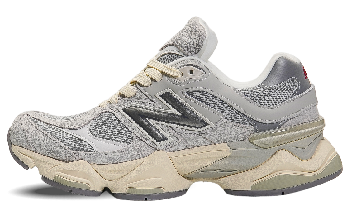 New Balance Grey 9060 Suede Sneakers Image