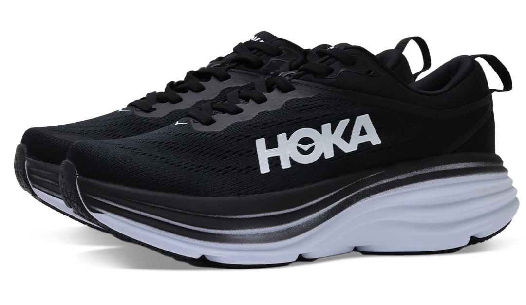 Hoka bondi 8 black & white Image