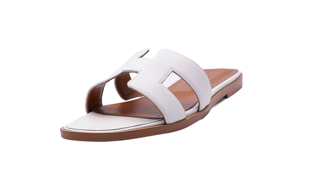 Hermès Oran Sandals White Image