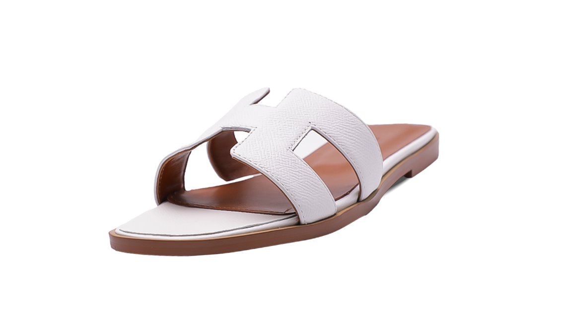 Hermès Oran Sandals White Image