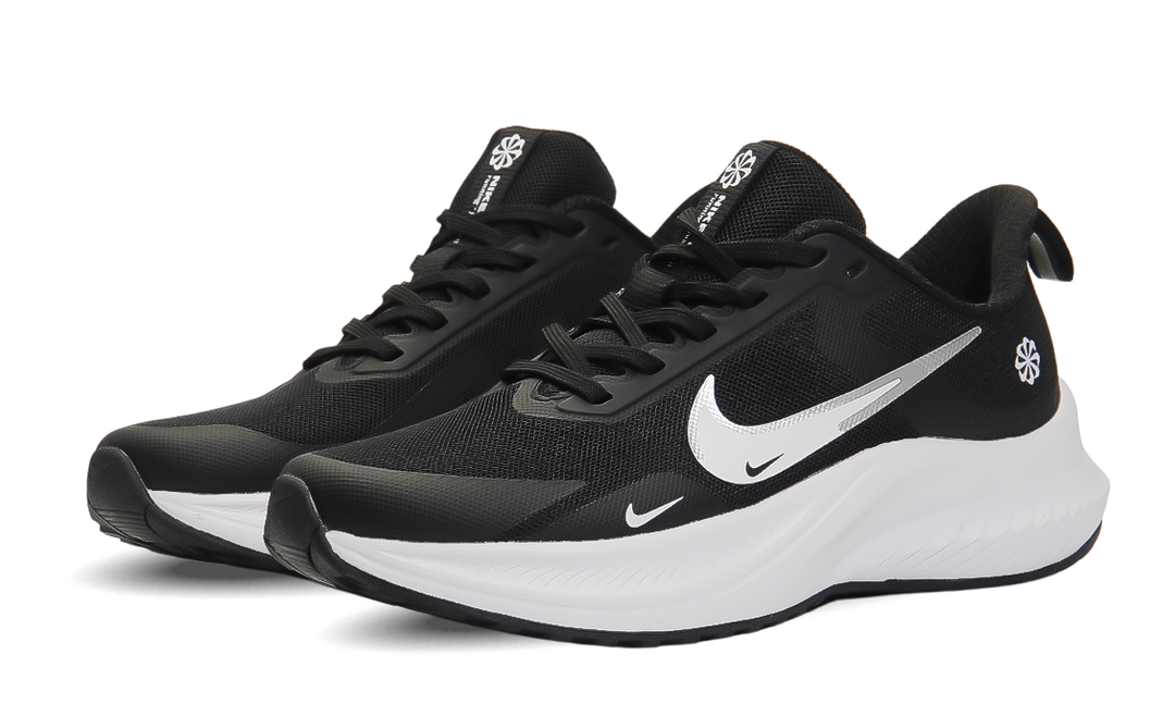 Nike Running Shoe Black & White Image