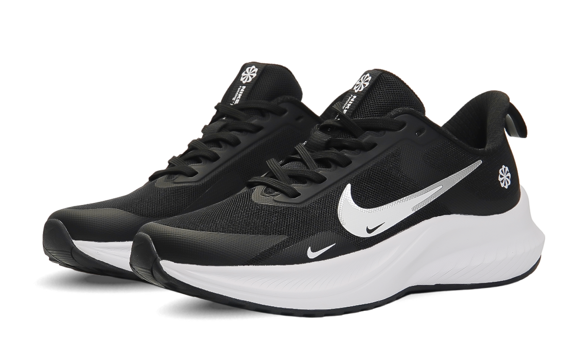 Nike Running Shoe Black & White Image