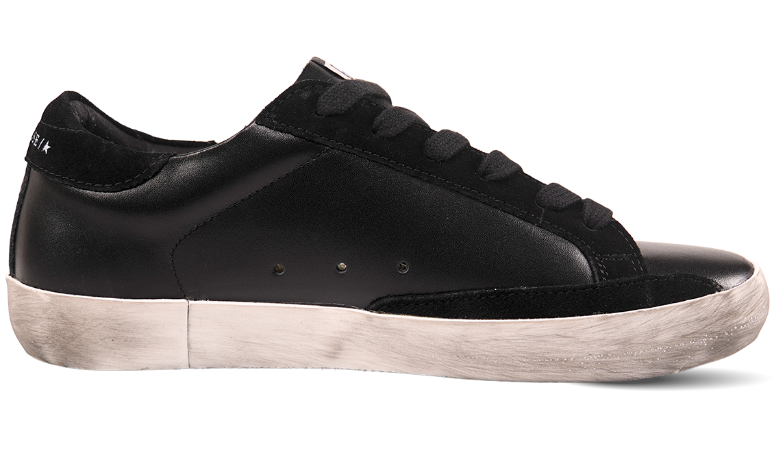 Golden Goose Full Black Leather Sneakers Image