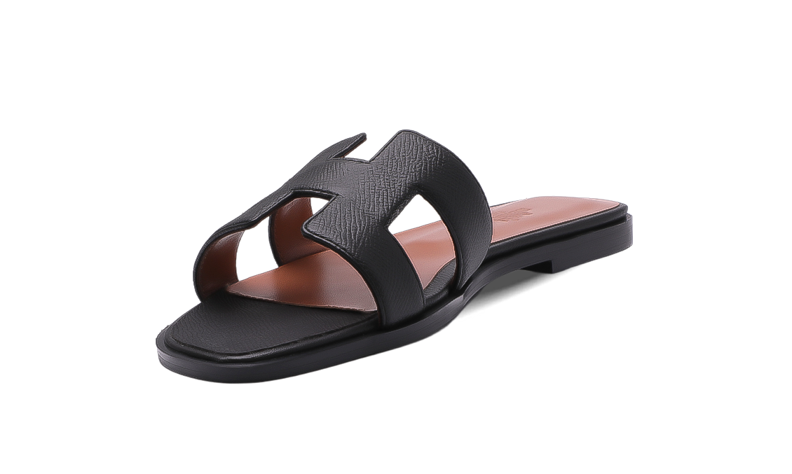 Hermès Oran Sandals Black Image