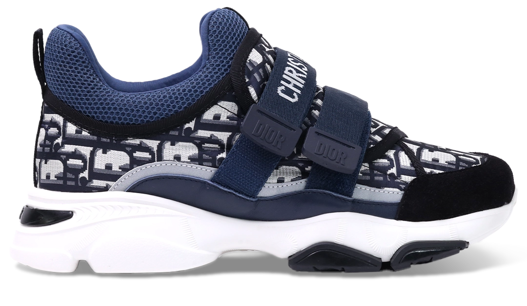 D-WANDER SNEAKER Deep Blue Dior Oblique Technical Fabric Image