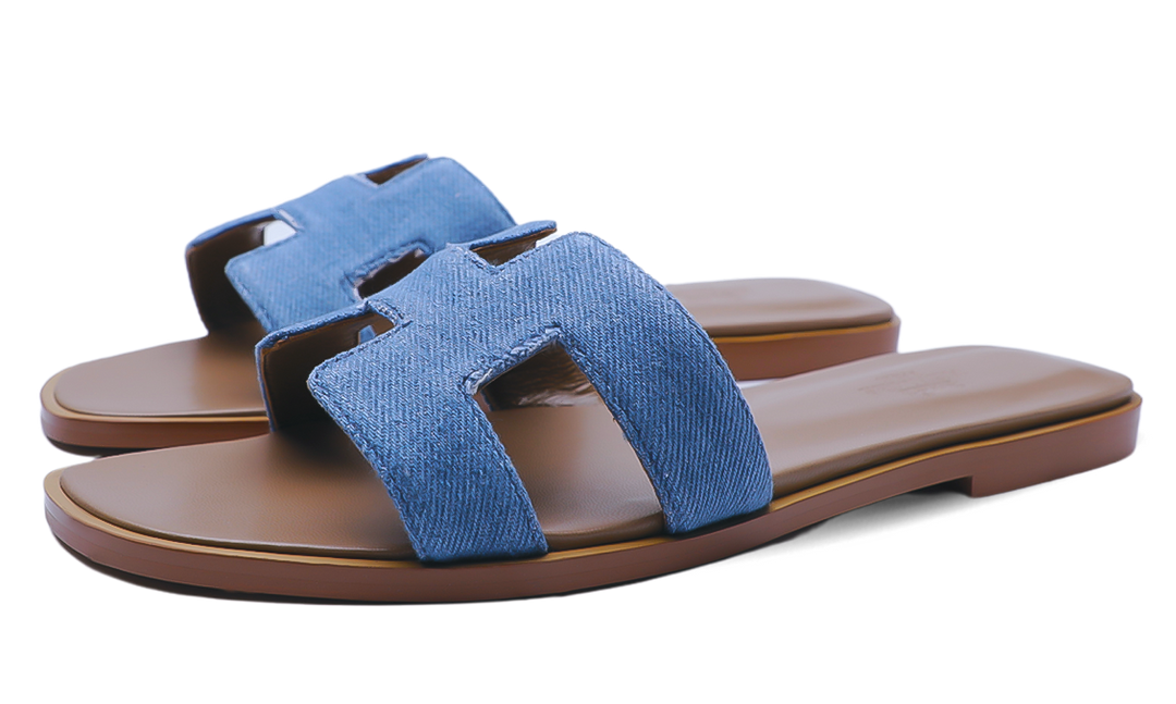 Hermès Oran Sandals Blue Image