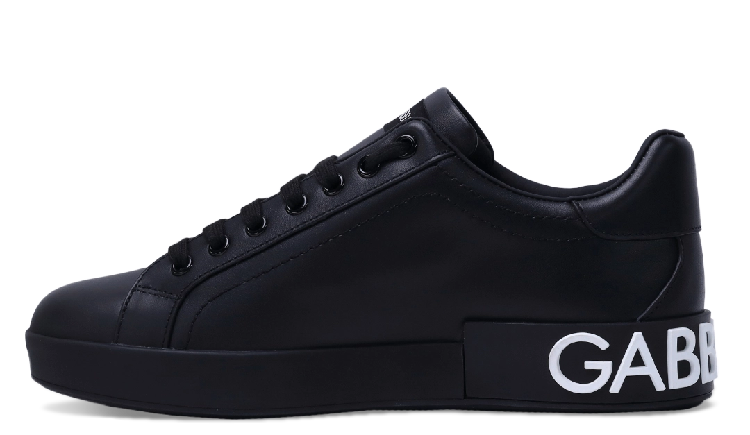 Dolce & Gabbana - Low-Top Sneakers PORTOFINO nappa leather - black Image