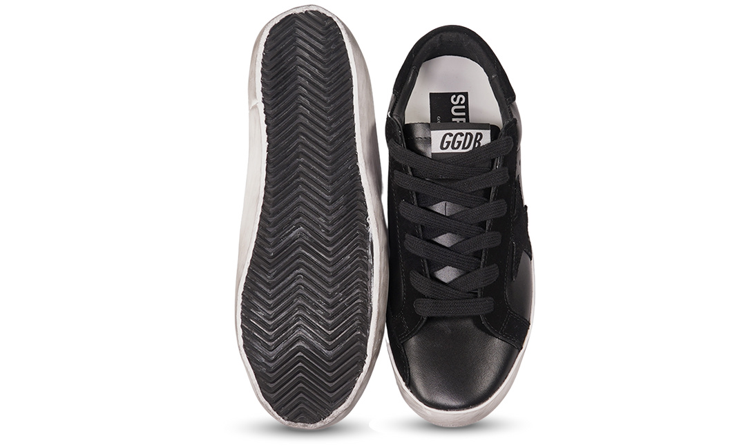 Golden Goose Full Black Leather Sneakers Image