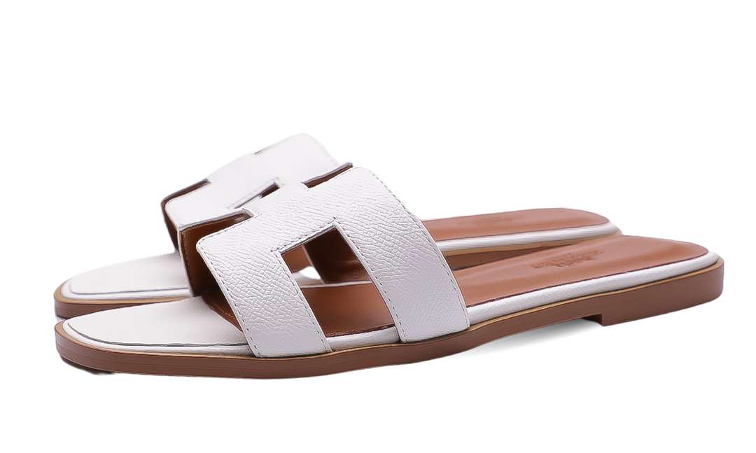 Hermès Oran Sandals White Image