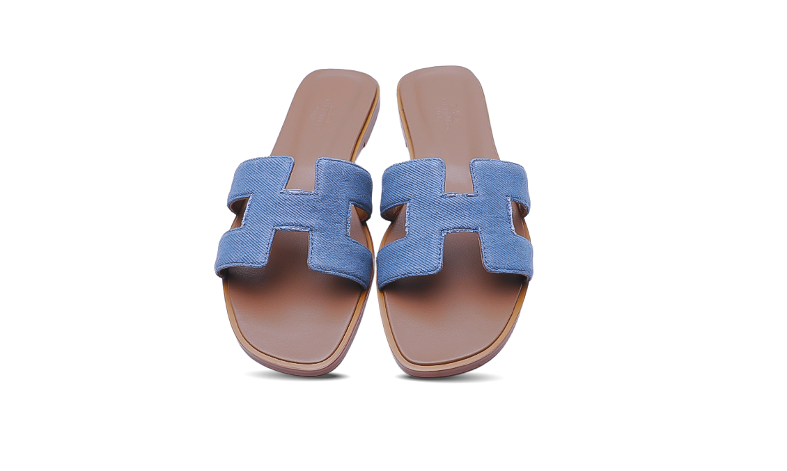 Hermès Oran Sandals Blue Image