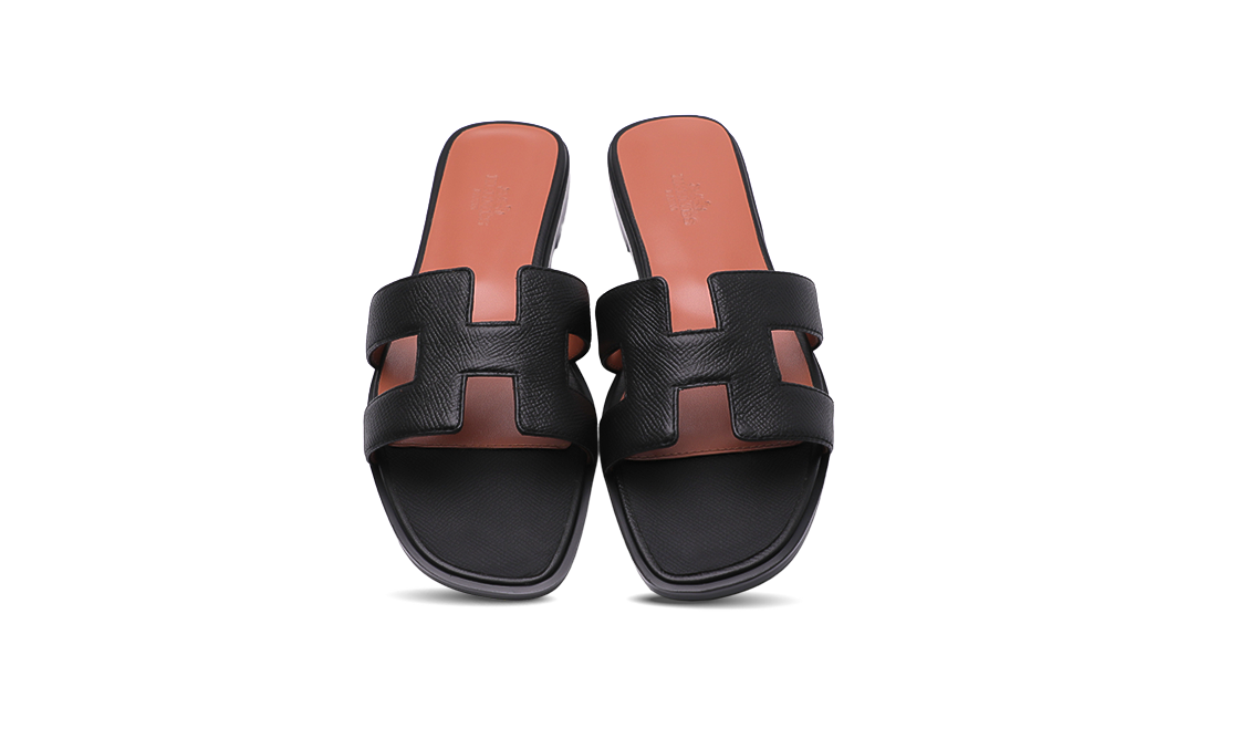 Hermès Oran Sandals Black Image