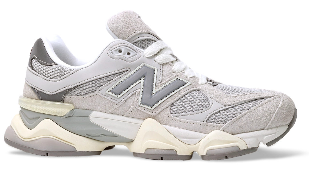 New Balance Gray 9060 Suede Sneakers Image