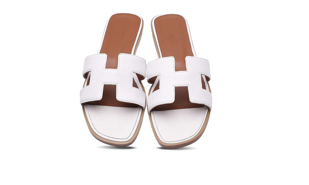 Hermès Oran Sandals White Image