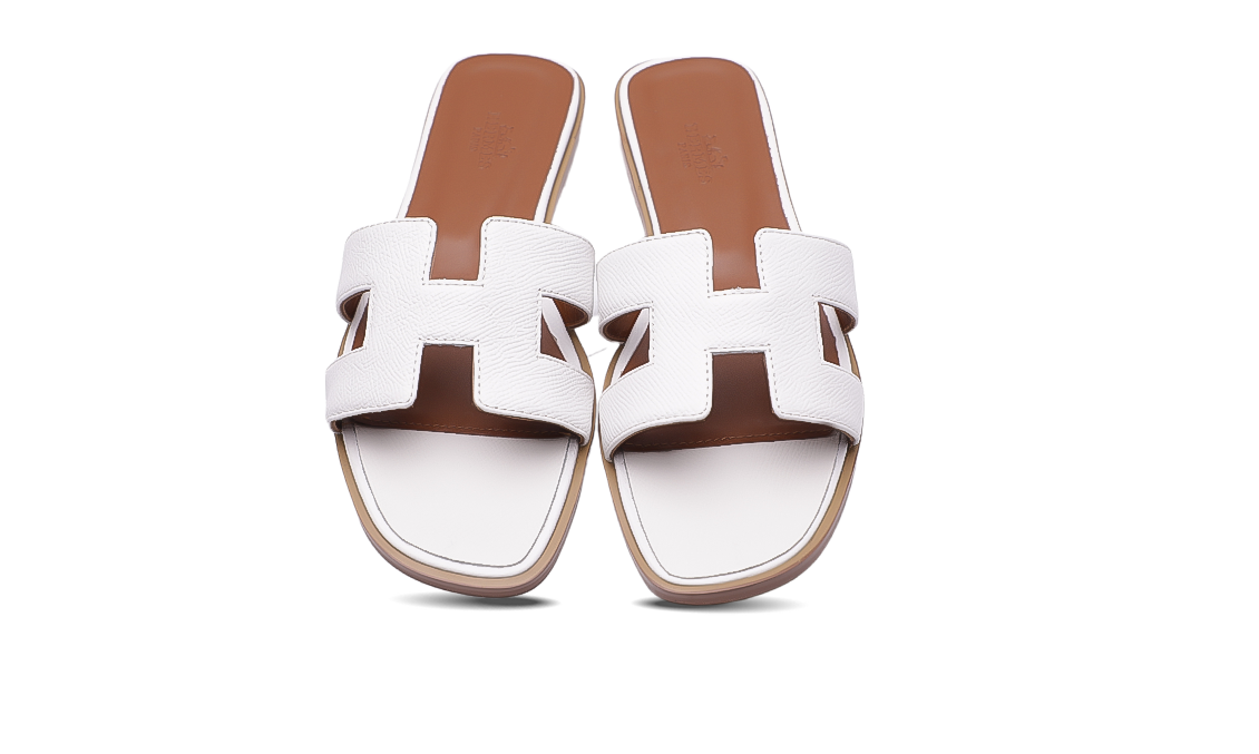 Hermès Oran Sandals White Image