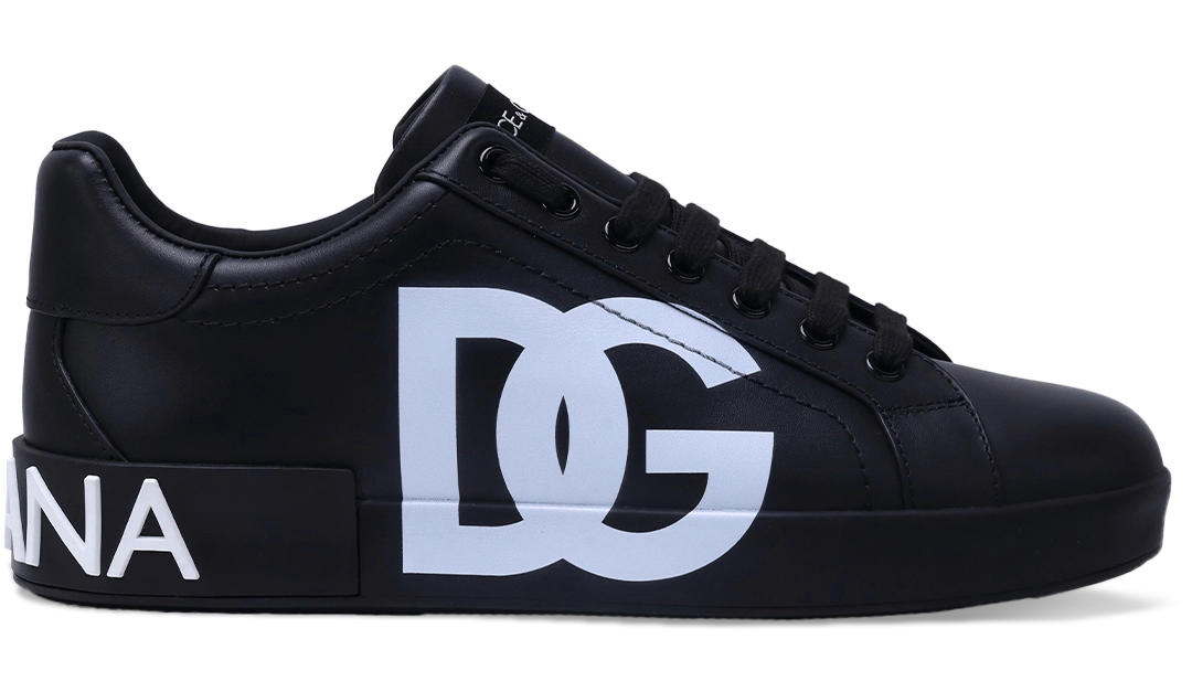 Dolce & Gabbana - Low-Top Sneakers PORTOFINO nappa leather - black Image