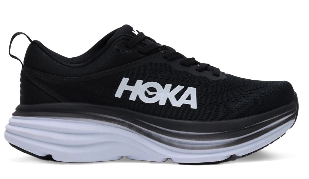 Hoka bondi 8 black & white Image