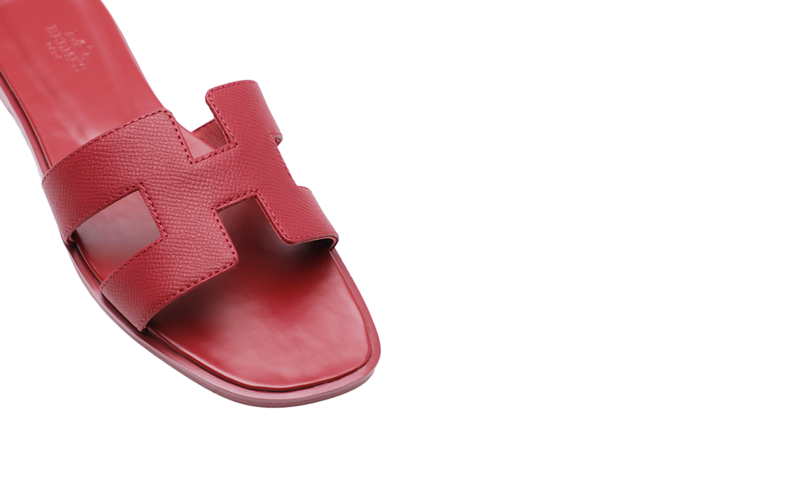 Hermès Oran Sandals Red Image