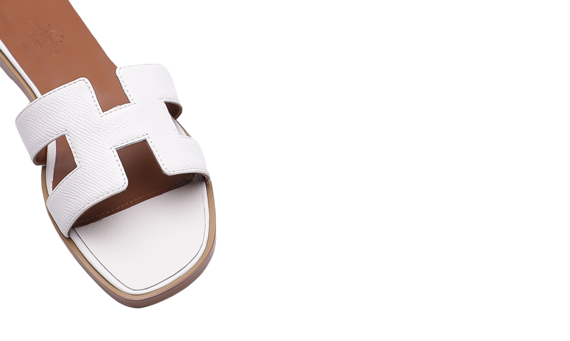 Hermès Oran Sandals White Image