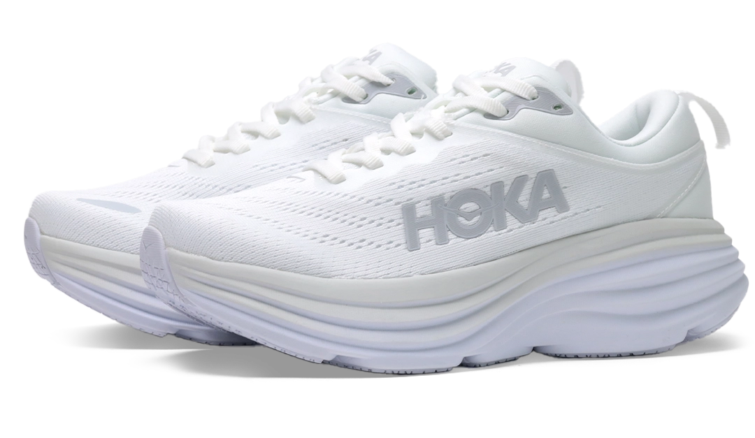 Hoka bondi 8 white Image