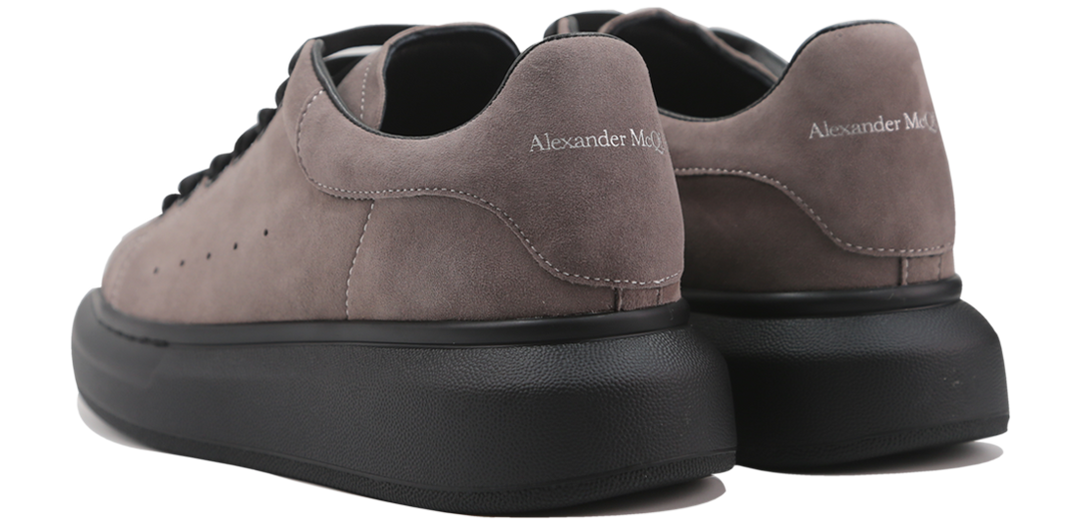 Alexander McQueen Oversized Dark Grey Black Suede Image