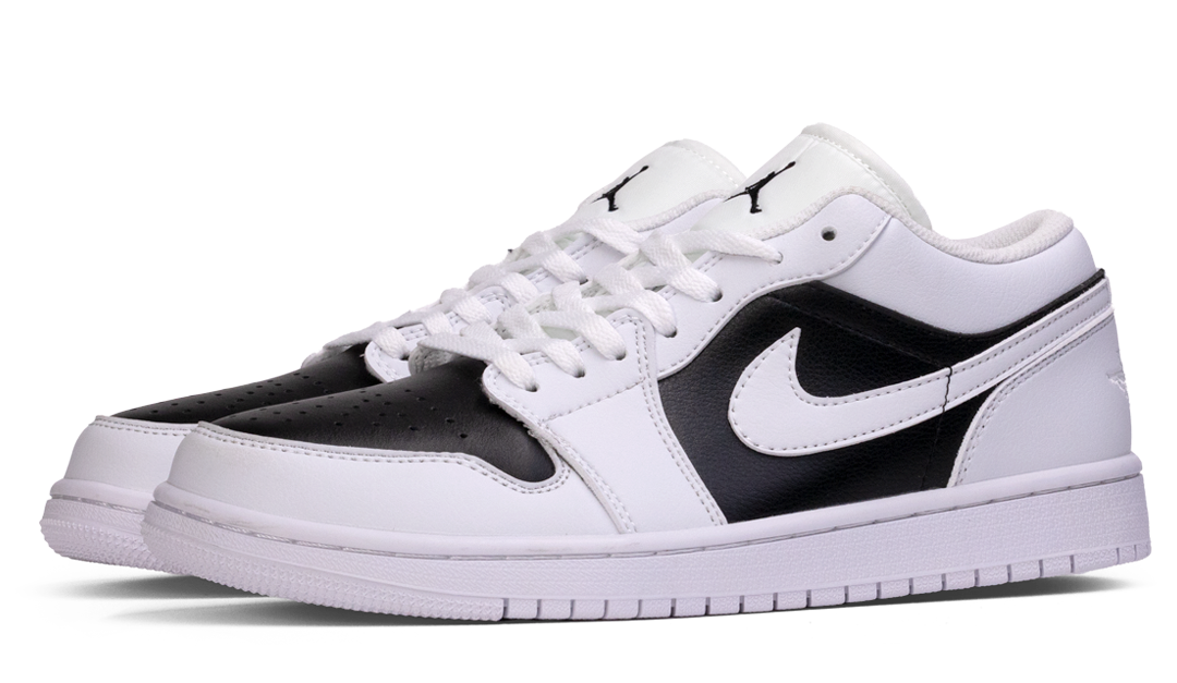 Air Jordan 1 Low Trainers White Black Image