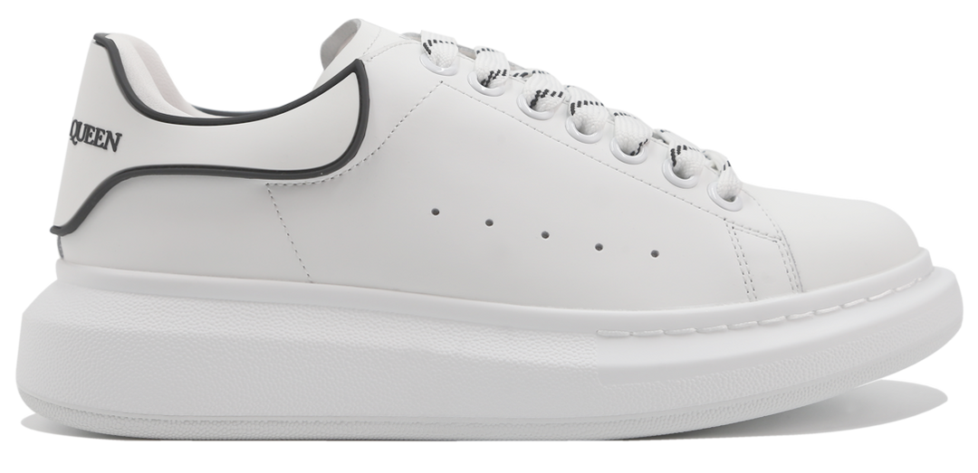 ALEXANDER MCQUEEN Exaggerated-Sole Rubber-Trimmed Leather Sneakers Image