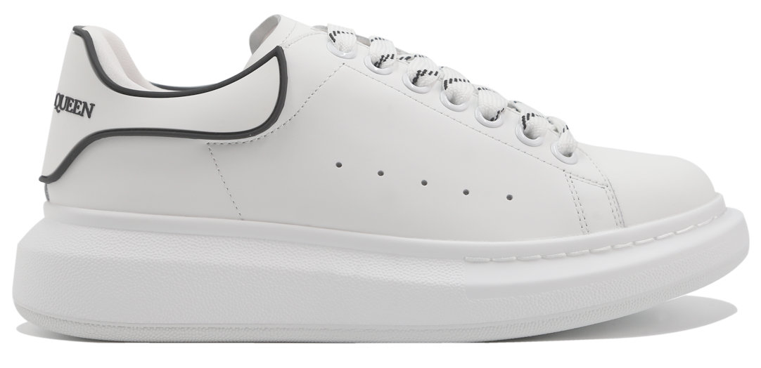 ALEXANDER MCQUEEN Exaggerated-Sole Rubber-Trimmed Leather Sneakers Image