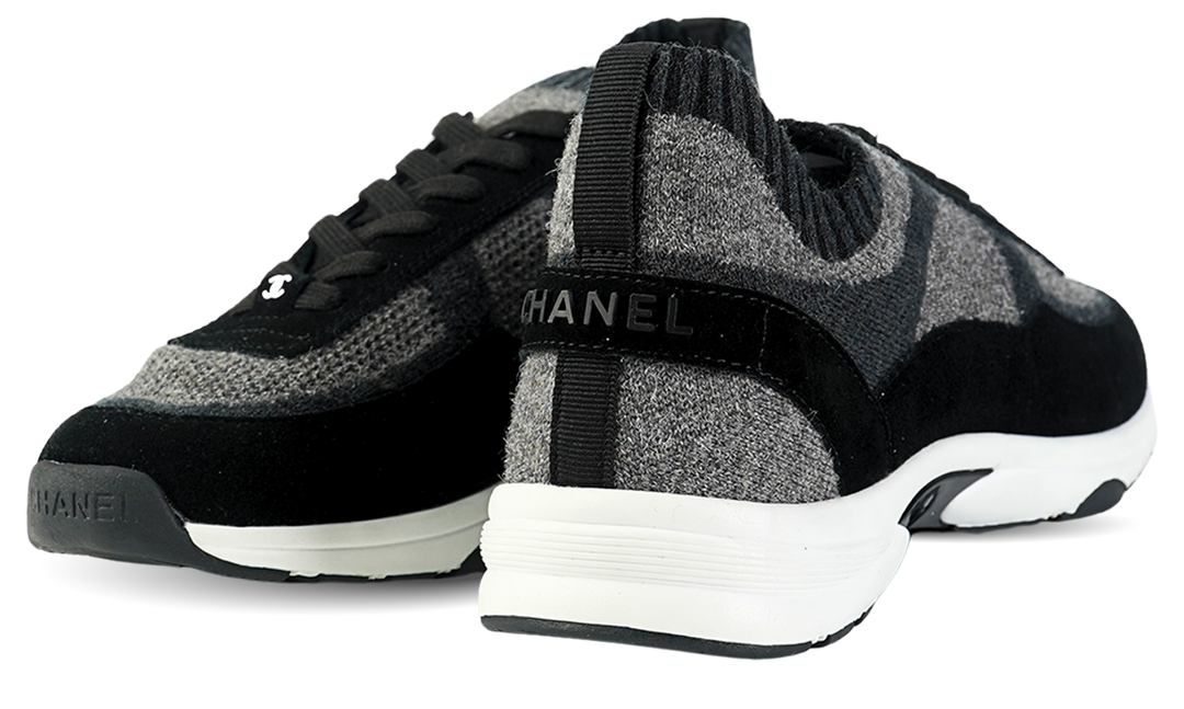 Chanel Sneakers, Black Suede Image