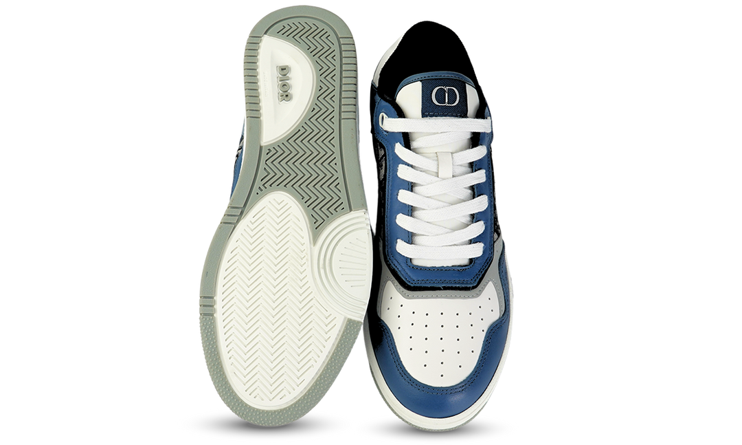 Dior B27 Low Blue Cream Dior Gray Beige Black Dior Oblique Jacquard Image