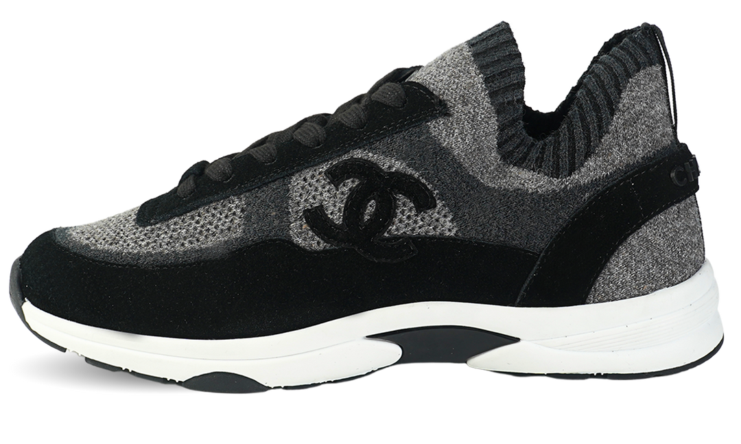 Chanel Sneakers, Black Suede Image