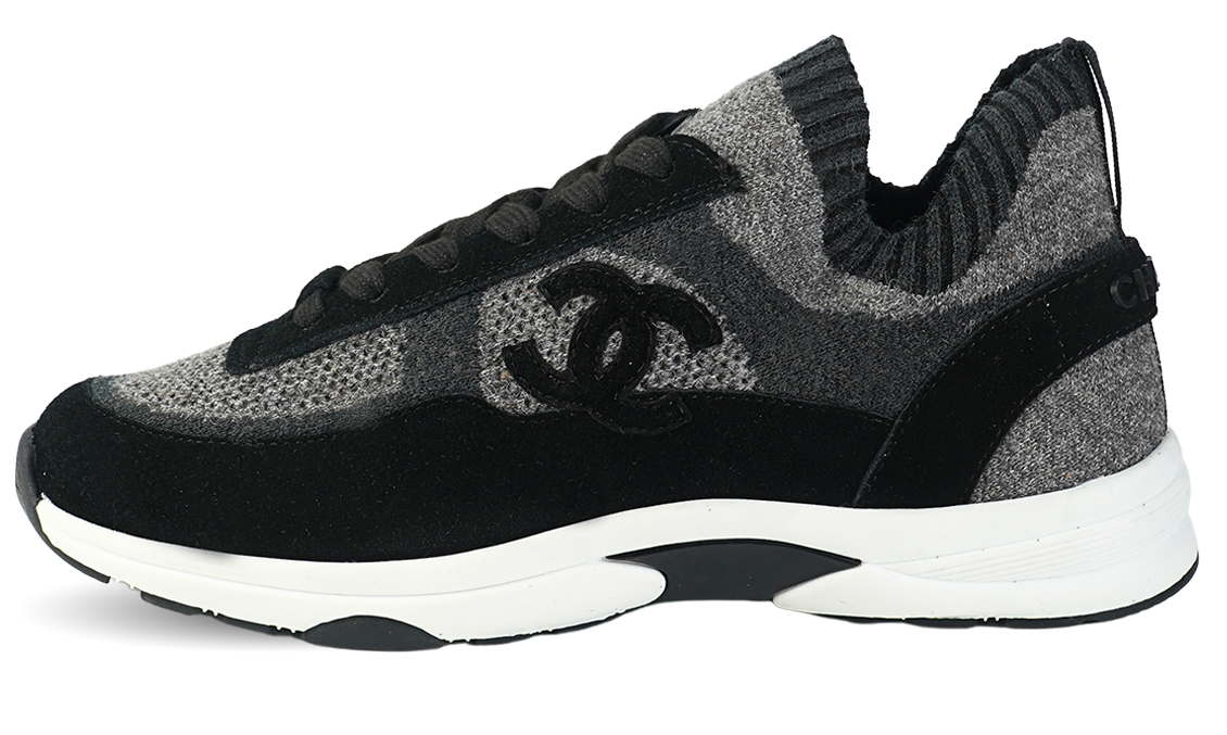 Chanel Sneakers, Black Suede Image